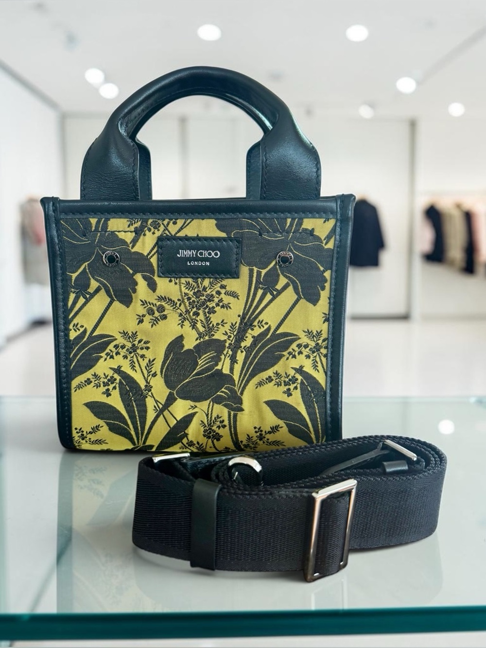 RARE Mini Jimmy Choo Two-Way Crossbody Bag. Includes COA.